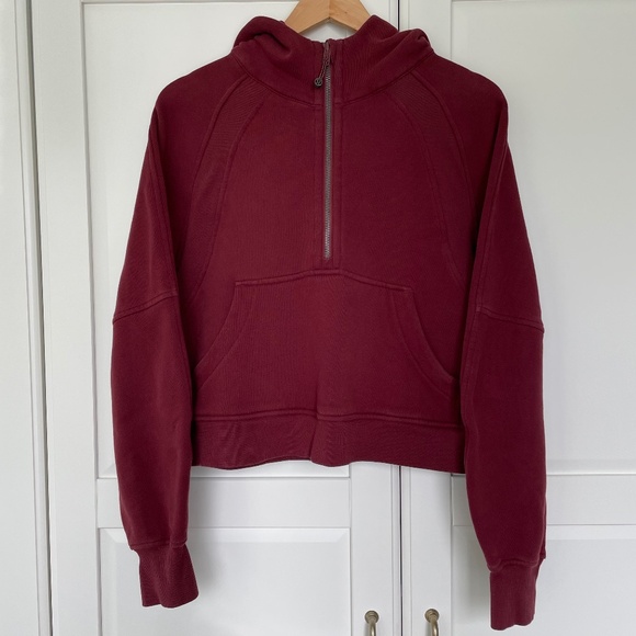 Lululemon Scuba Oversized 1/2 Zip Hoodie Sweatshirt, Savannah, Size M/L - Picture 3 of 10